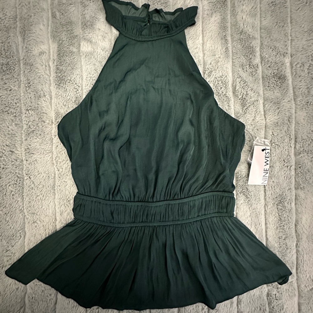 Nine West Teal Sleeveless Top